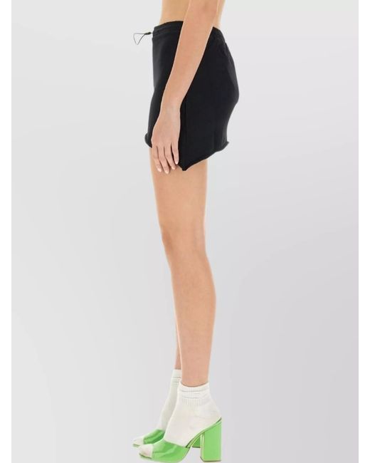 Barrow Blue Cotton Slim-Fit Mini Skirt