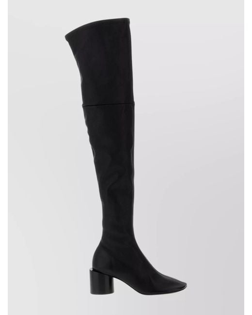 Jil Sander Black Leather Boots