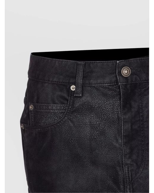 Isabel Marant Black Faux Leather Mini Skirt