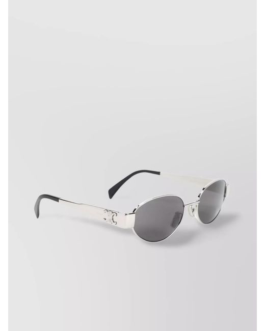 Céline Metallic Acetate Oval Sunglasses
