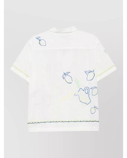 DUNST Natural Cotton Shirt Relaxed Fit Short Sleeves
