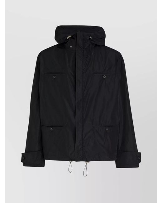 Ferragamo Black Hooded Jacket for men