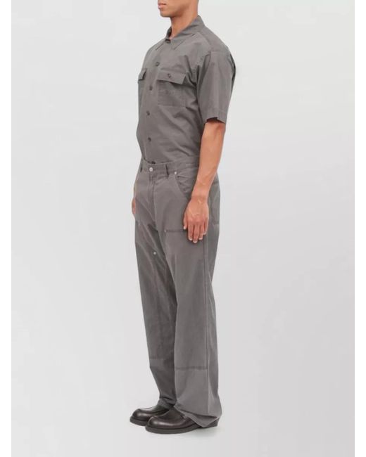 MM6 by Maison Margiela Gray Denim Wide-Leg Trousers for men