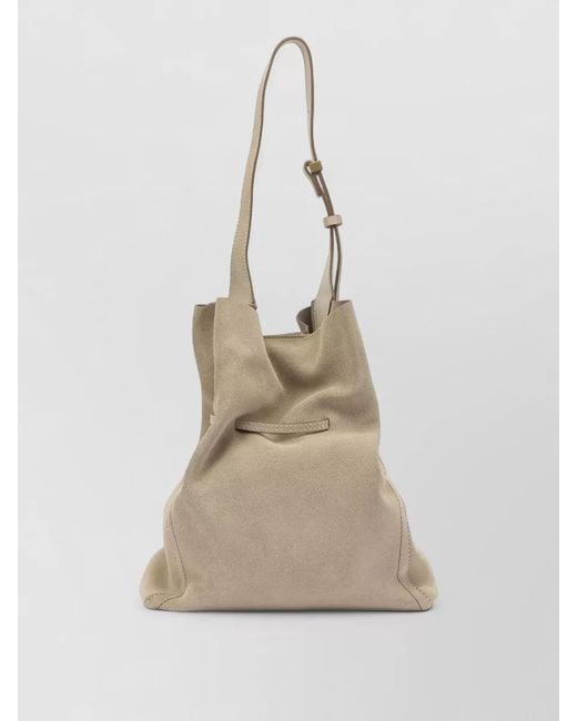 Gianni Chiarini Natural Suede Shoulder Bag