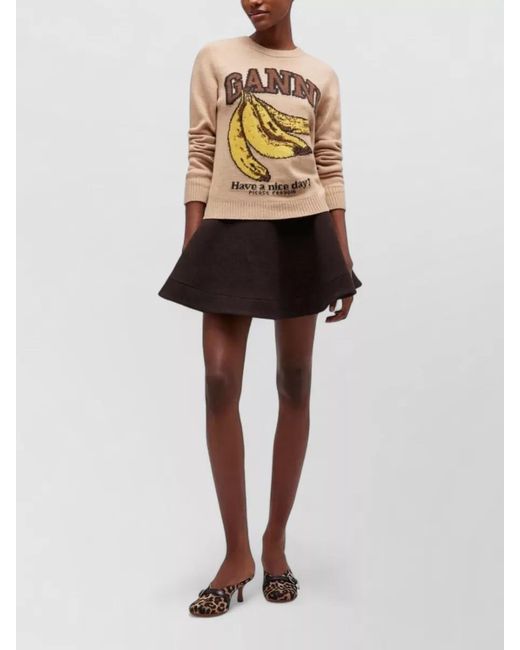 Ganni Natural Wool Jumper