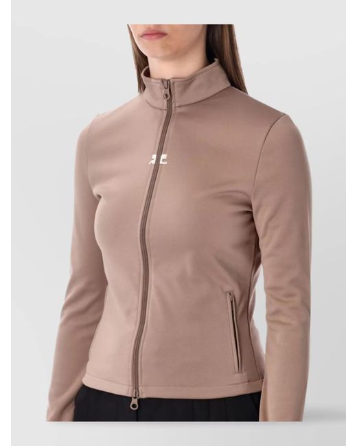 Courreges Multicolor Slim-Fit High-Neck Jacket