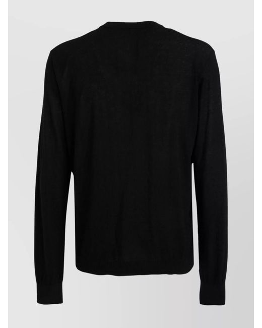 Versace Black Silk Sweater for men