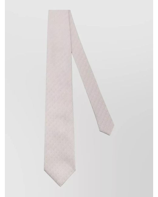 Tom Ford White Silk Polka-Dot Tie for men