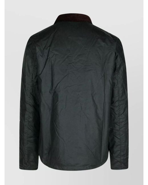 Barbour Black Reelin Cotton Jacket for men