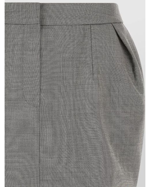 Magda Butrym Gray Wool Mini Skirt