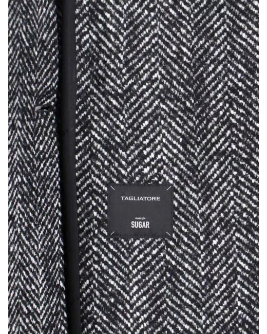 Tagliatore Gray Fitted Jacket