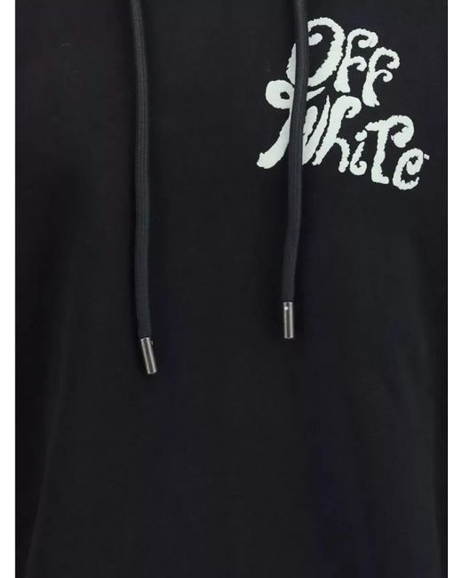 Off-White c/o Virgil Abloh Blue Cotton Hoodie for men