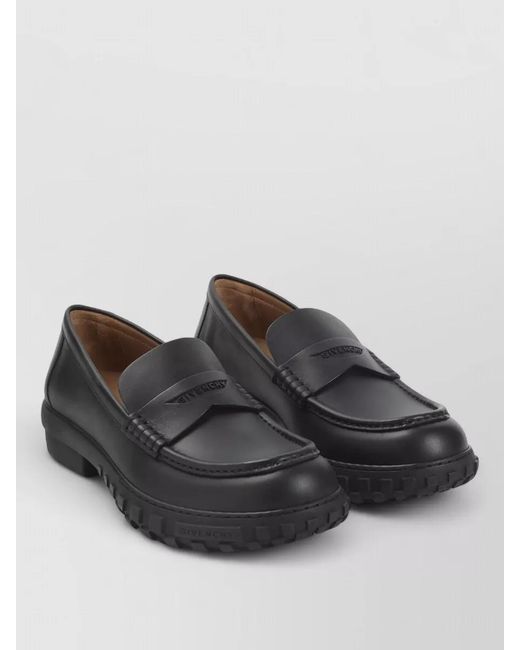 Givenchy Black Calf Leather Echo Loafers for men
