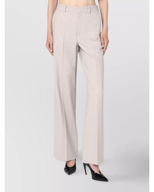 Victoria Beckham Pink Wide-Leg Trousers