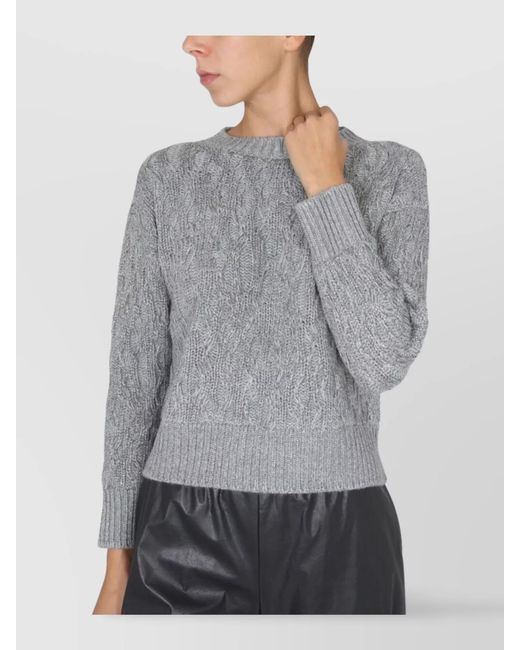 Fabiana Filippi Gray Virgin Wool Jumper