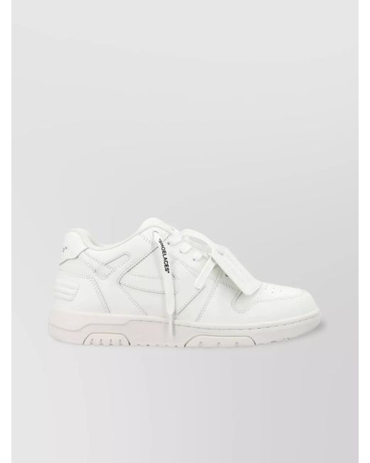Off-White c/o Virgil Abloh White Leather Low-Top Sneakers for men