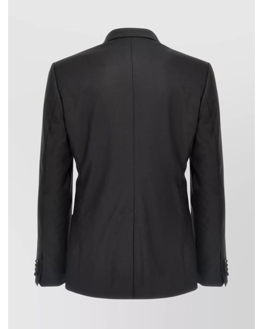 Dolce & Gabbana Black Wool Blend Tuxedo Suit for men