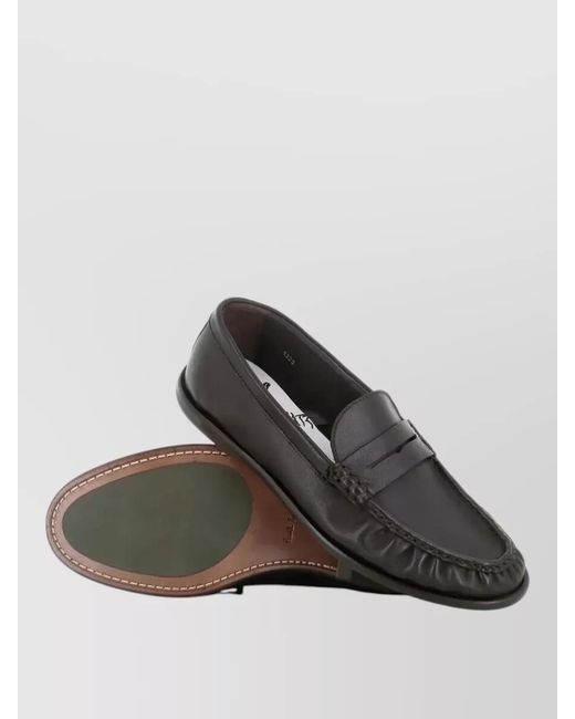Paul Smith Black Faron Loafer Penny Strap Rubber for men