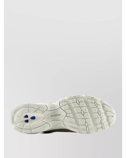 New Balance White Metallic Mesh Sneakers Pull Tab Heel