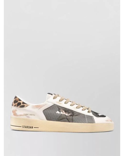 Golden Goose Deluxe Brand Multicolor Leopard-Print Leather Low-Top Sneakers for men