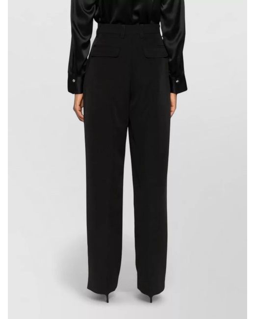 Thelatest Black Axel High Waist Pleated Wide Leg Trousers