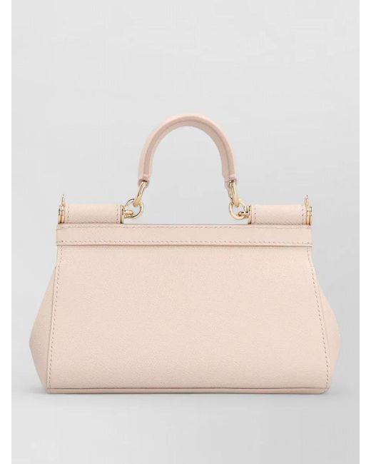 Dolce & Gabbana Natural Mini Bag Detachable Strap Top Handle