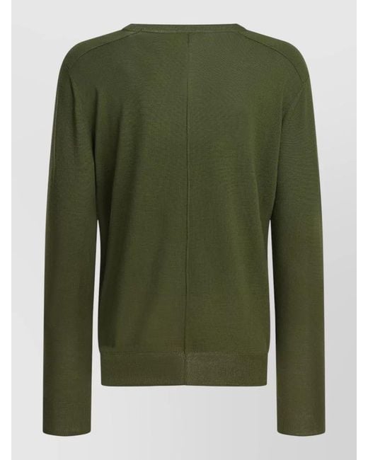 Soeur Green Aussie Crew Neck Sweater Long Sleeves