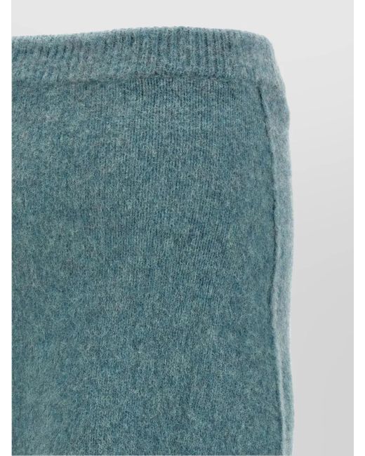 Jil Sander Green Wool Straight Skirt