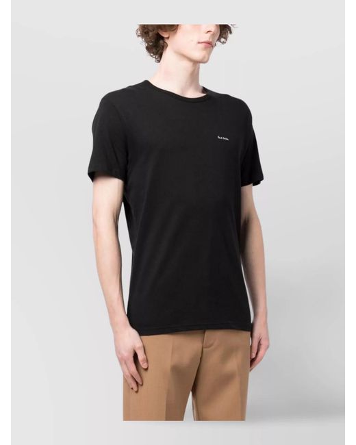 Paul Smith Black 3-Pack Logo Cotton T-Shirts for men