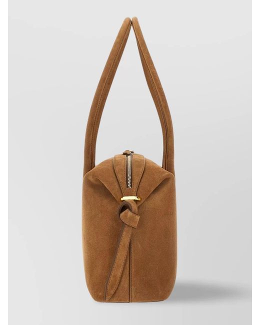 Yuzefi Brown Leather Shoulder Bag
