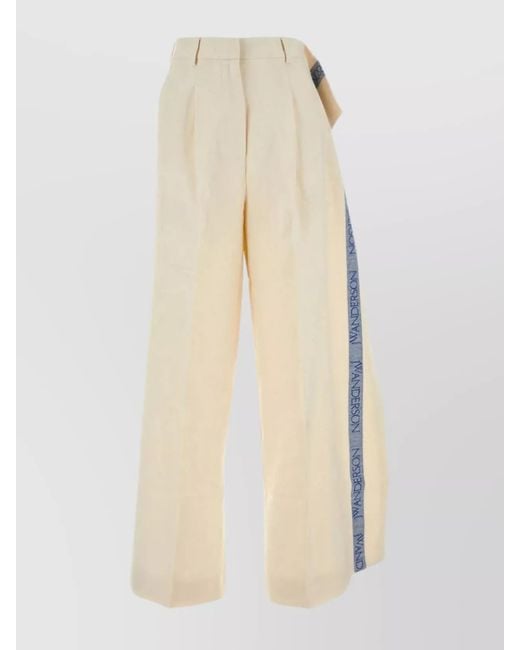 J.W. Anderson Natural Wide-Leg Trousers