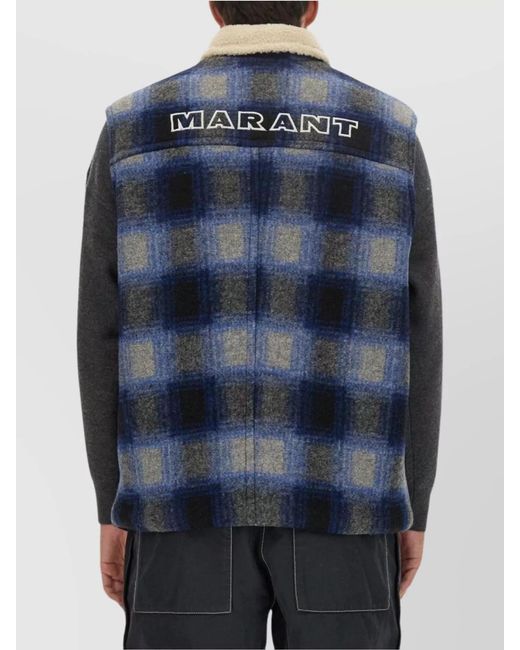 Isabel Marant Blue Regular-Fit Waistcoat for men