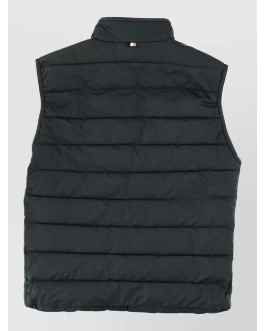 Boss Black High Collar Sleeveless Puffer Vest Top for men