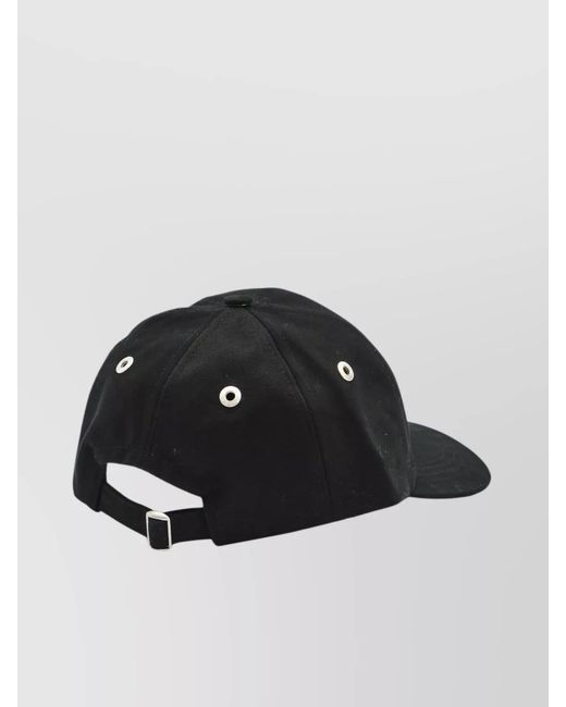 AMI Black Cotton Baseball Cap for men