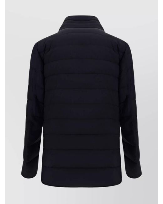 Herno Blue Quilted Padded Double Layer Down Jacket for men