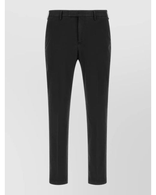 PT Torino Black Cotton Chinos for men