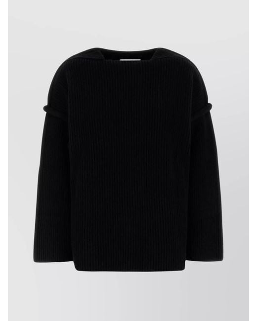 Jil Sander Black Wool Jumper