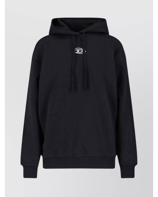 DIESEL Blue Cotton Hooded Sweatshirt