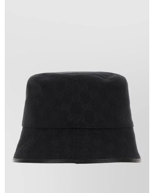 Gucci Black Canvas Bucket Hat