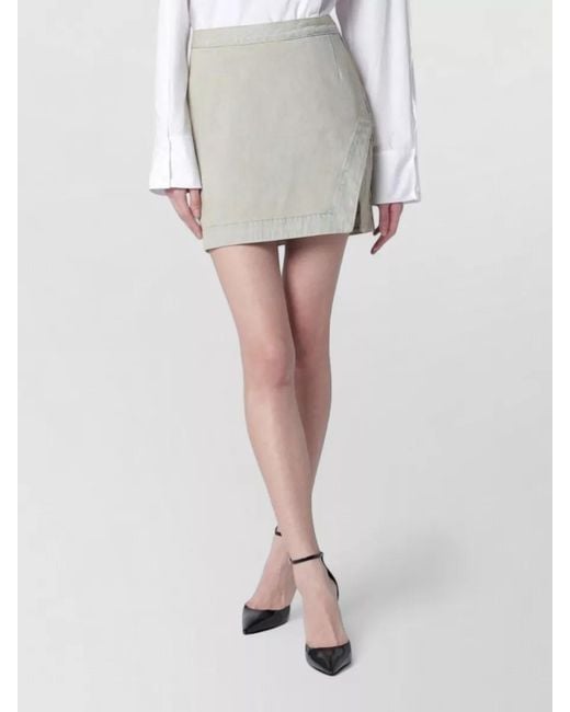 Vivienne Westwood White Denim Wrap Mini Skirt