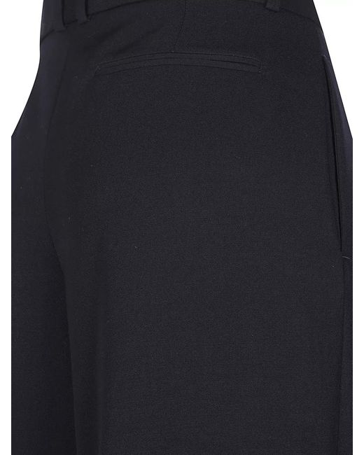 The Row Blue Dender Tailored Pants Wide Leg Design
