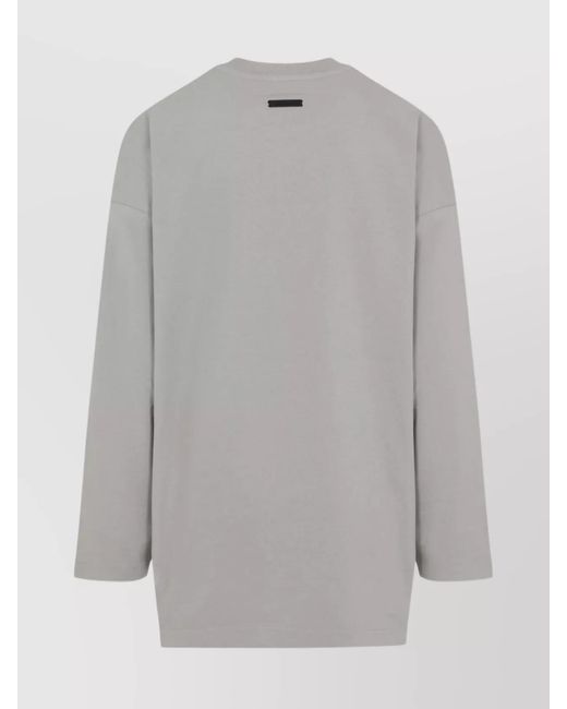 Fear Of God Gray Cotton T-Shirt for men