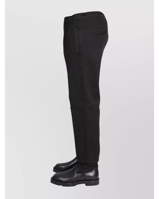 Aspesi Black Cotton Chino Trousers for men