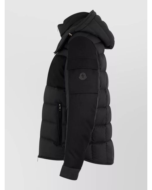 Moncler Black Down Hooded Puffer Jacket for men
