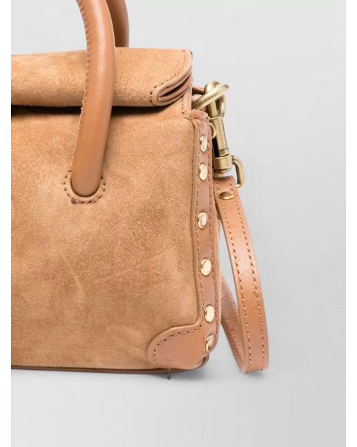 Zanellato Natural Dotta Baby Leather Shoulder Bag Top Handle