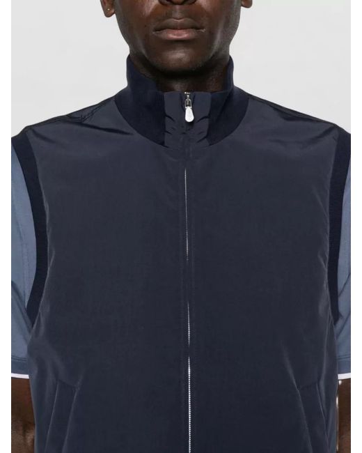 Brunello Cucinelli Blue Down Vest for men