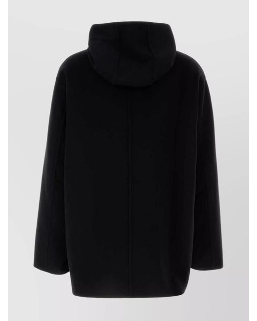 Prada Black Cashmere Hooded Jacket for men