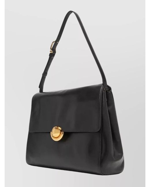 Furla Black Medium Leather Shoulder Bag