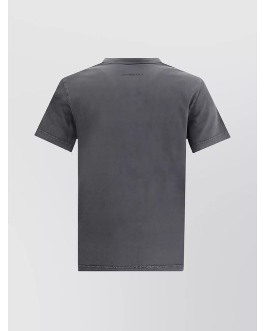Courreges Gray Short-Sleeve T-Shirt