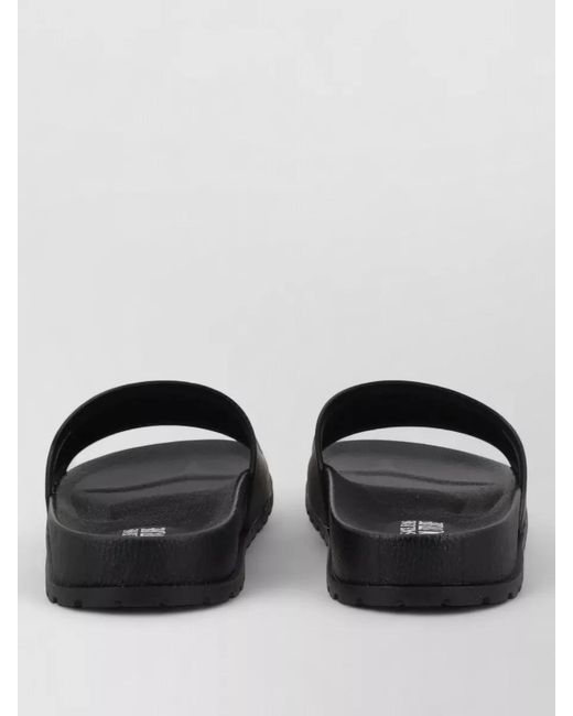 Versace Jeans Couture Black Rubber Slides